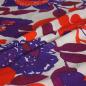 Preview: Leichte Baumwolle große Blüten rot violett